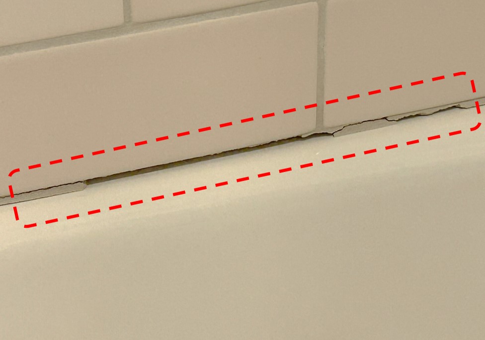 Damaged grout repair by ServiceBeaver in DFW Texas